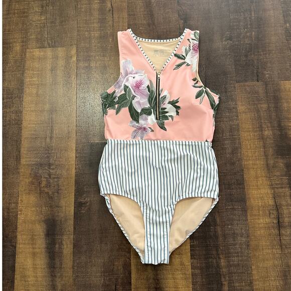 Albion Fit Lulu Bombshell One Piece Swimsuit Size Large - Picture 7 of 7